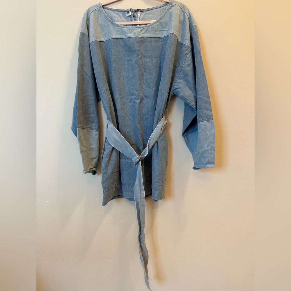 NWOT Free People Ora Denim Mini Dress - Picture 6 of 7